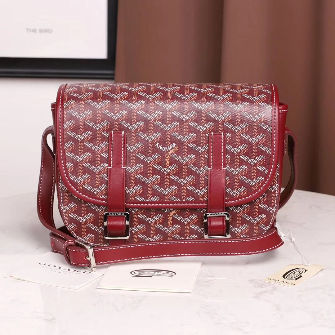 スーパーコピーゴヤール ベルヴェデール ユニセックス ショルダーバッグ 赤×シルバー金具 Goyard2020013 - 商品画像 4