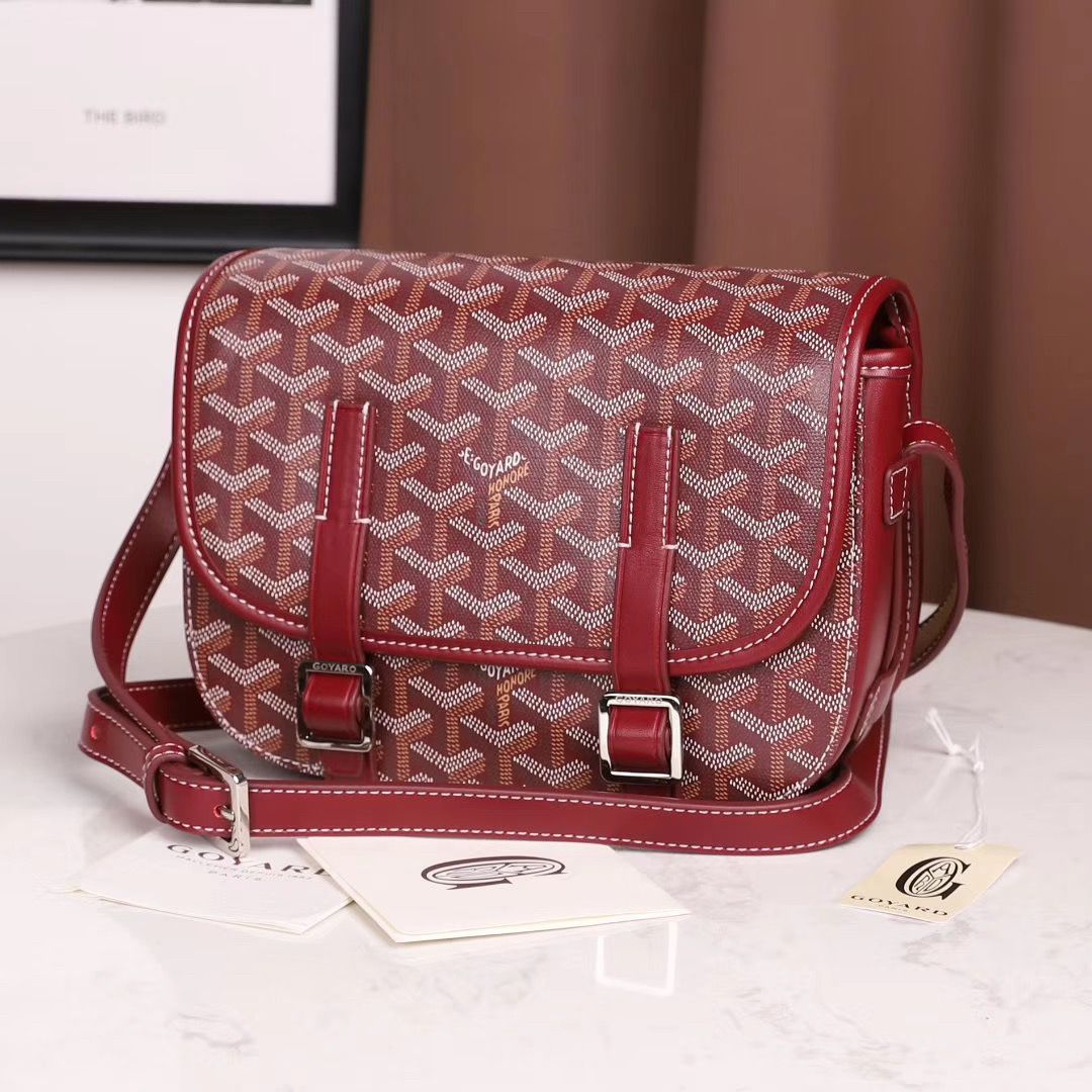 スーパーコピーゴヤール ベルヴェデール ユニセックス ショルダーバッグ 赤×シルバー金具 Goyard2020013 - 商品画像 10
