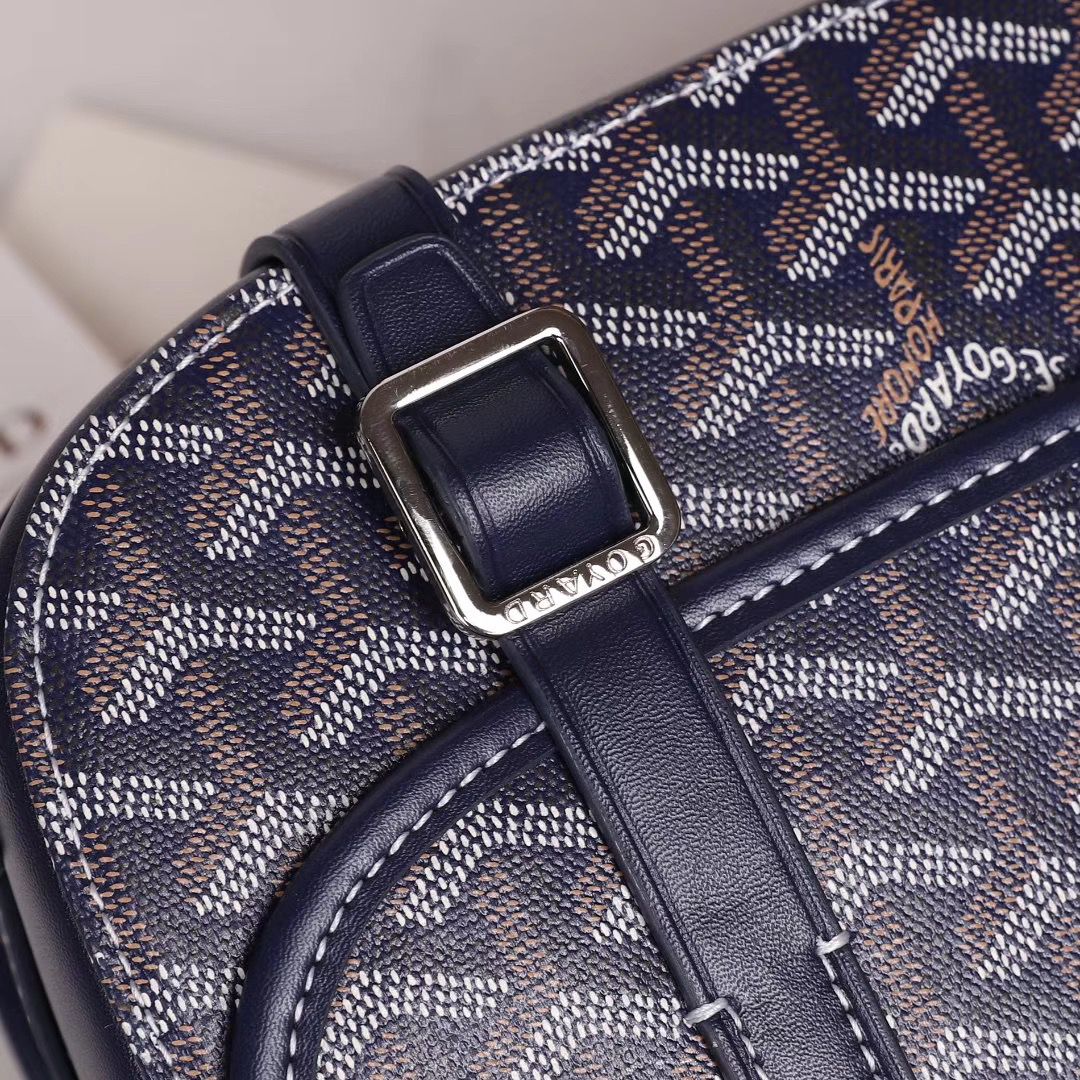 GOYARDコピー ベルヴェデール ユニセックス ショルダーバッグ ネイビー×シルバー金具 Goyard2020014 - 商品画像 1