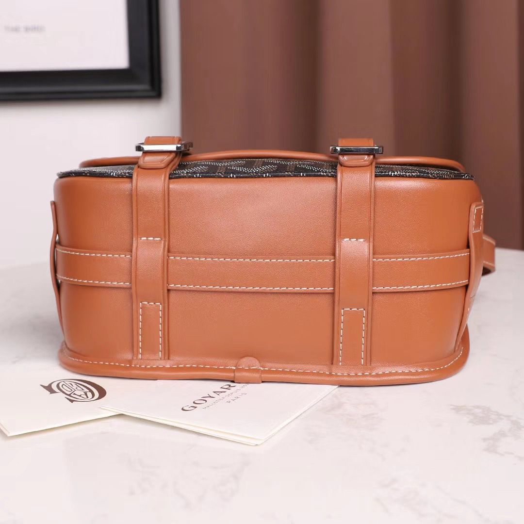ゴヤールスーパーコピー ベルヴェデール ユニセックス ショルダーバッグ ブラック/ブラウン×シルバー金具 Goyard2020012 - 商品画像 9