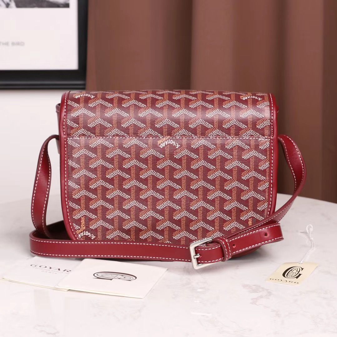 スーパーコピーゴヤール ベルヴェデール ユニセックス ショルダーバッグ 赤×シルバー金具 Goyard2020013 - 商品画像 6