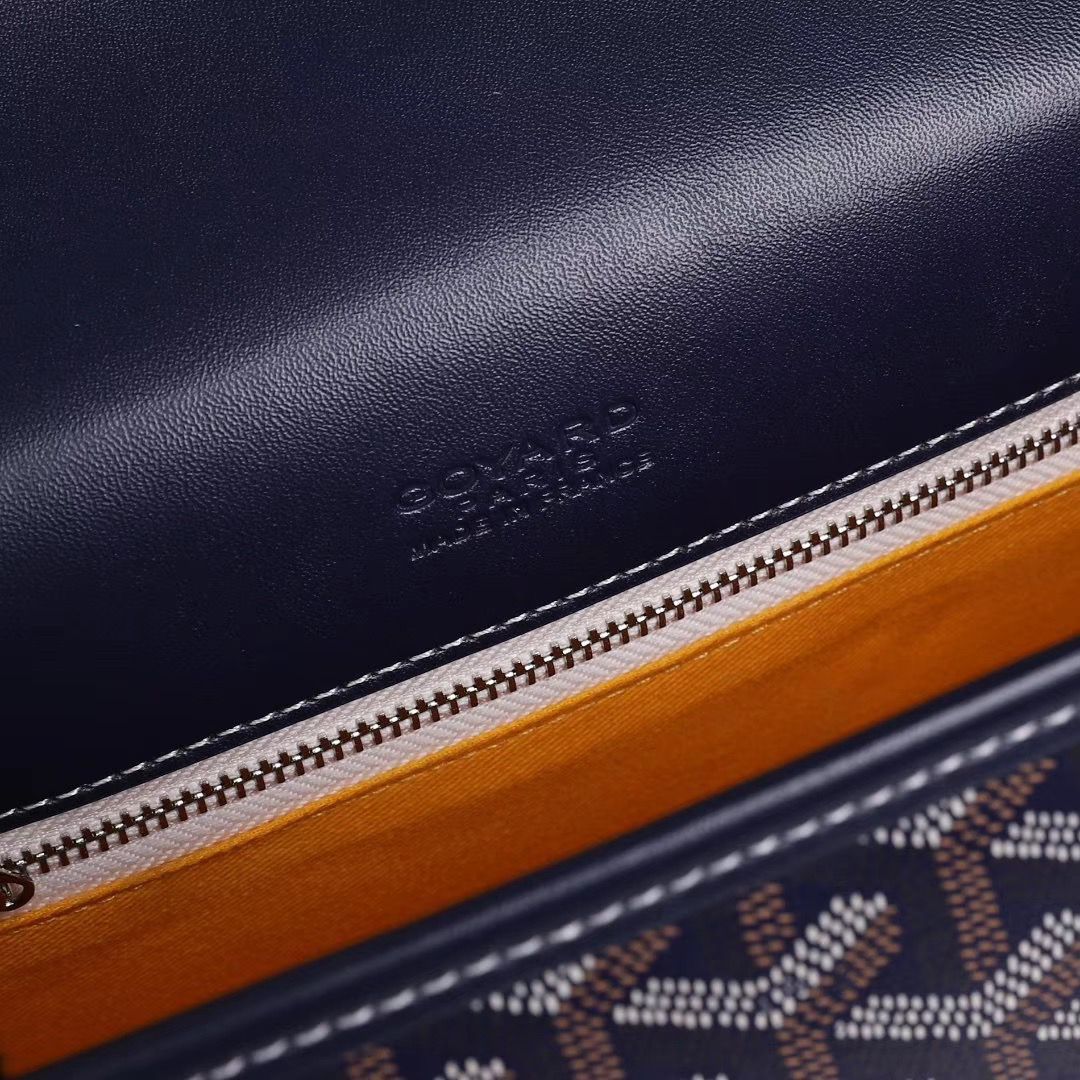 GOYARDコピー ベルヴェデール ユニセックス ショルダーバッグ ネイビー×シルバー金具 Goyard2020014 - 商品画像 5