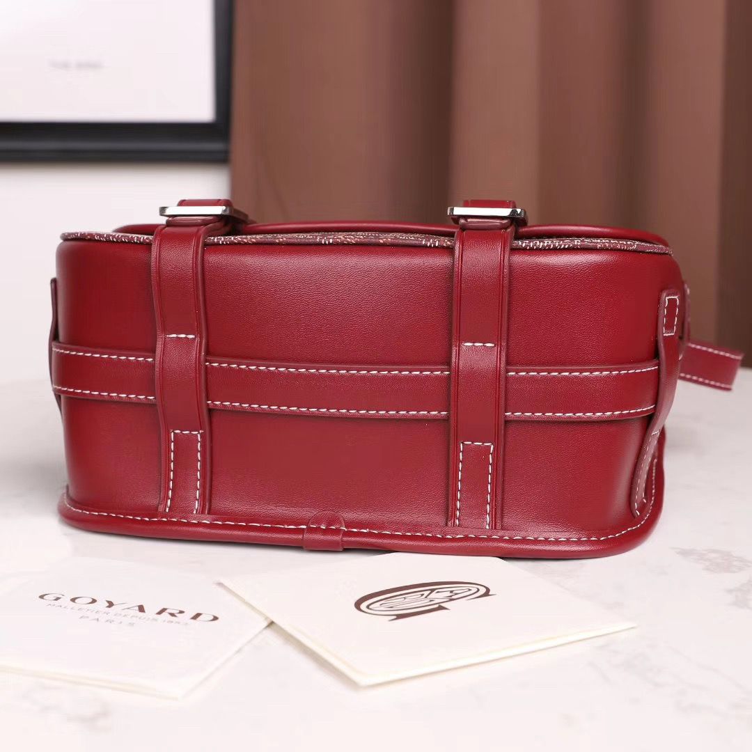 スーパーコピーゴヤール ベルヴェデール ユニセックス ショルダーバッグ 赤×シルバー金具 Goyard2020013 - 商品画像 3