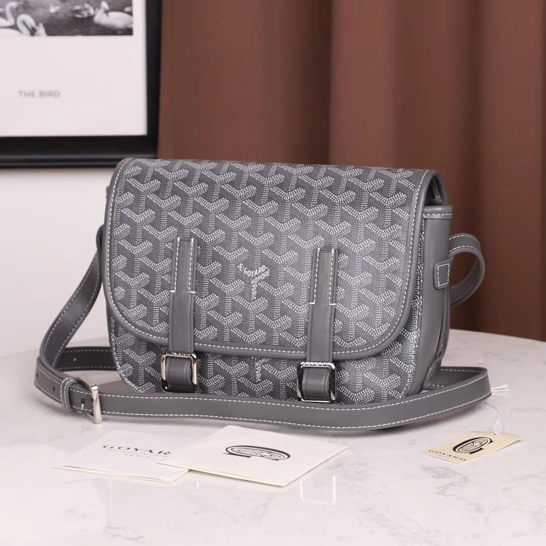 GOYARD ゴヤール ベルヴェデール ユニセックス ショルダーバッグ グレー×シルバー金具 Goyard2020016 - 商品画像 10