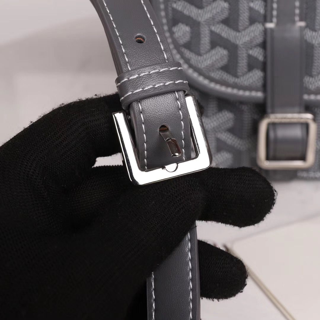 GOYARD ゴヤール ベルヴェデール ユニセックス ショルダーバッグ グレー×シルバー金具 Goyard2020016 - 商品画像 7