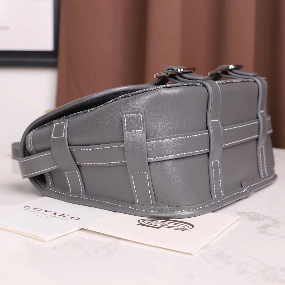 GOYARD ゴヤール ベルヴェデール ユニセックス ショルダーバッグ グレー×シルバー金具 Goyard2020016 - 商品画像 9