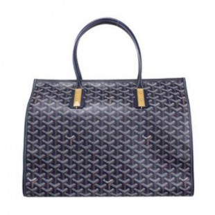 ゴヤールコピー goyard ゴマルキーズ トートバッグ PVC×カーフ マリンブルー ショルダーバッグ ハンドバッグ Goyard2020021 - 商品画像 2