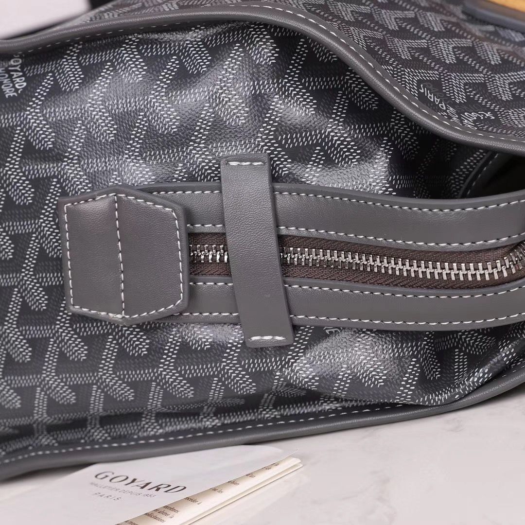 ゴヤールスーパーコピー goyard ゴマルキーズ トートバッグ PVC×カーフ グレー ショルダーバッグ ハンドバッグ Goyard2020022 - 商品画像 6