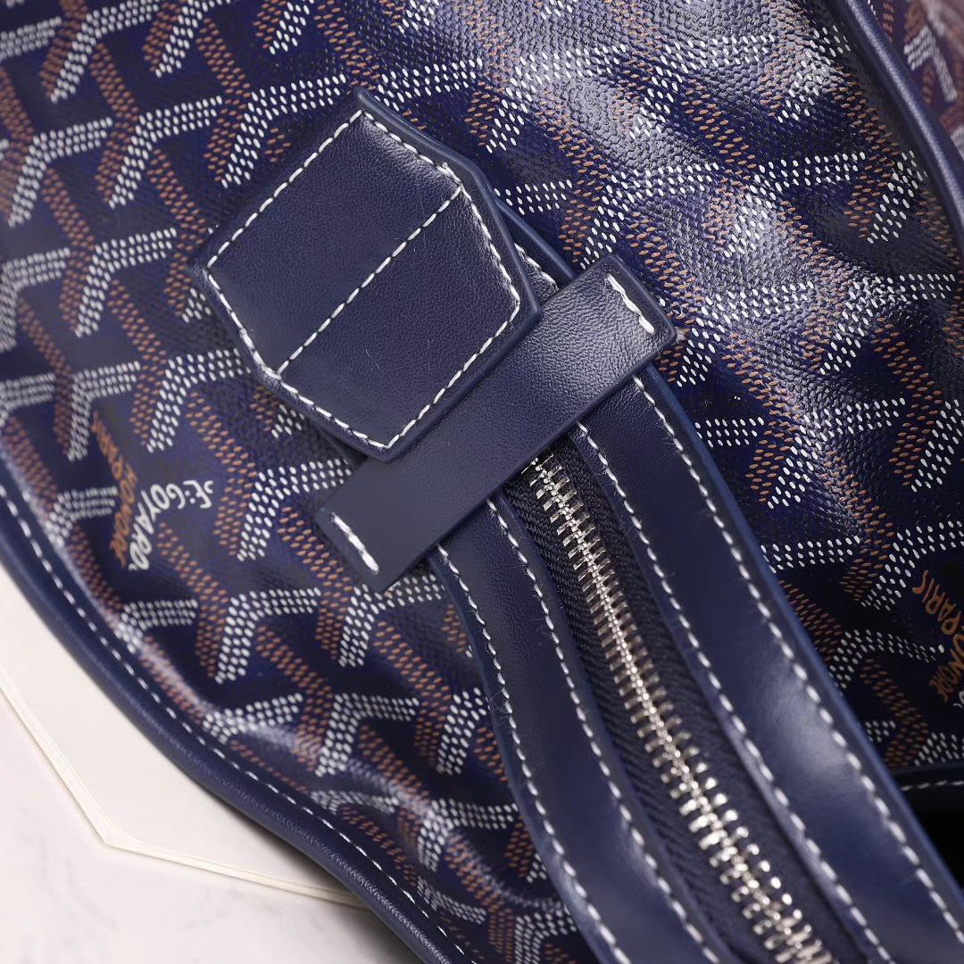 ゴヤールコピー goyard ゴマルキーズ トートバッグ PVC×カーフ マリンブルー ショルダーバッグ ハンドバッグ Goyard2020021 - 商品画像 3