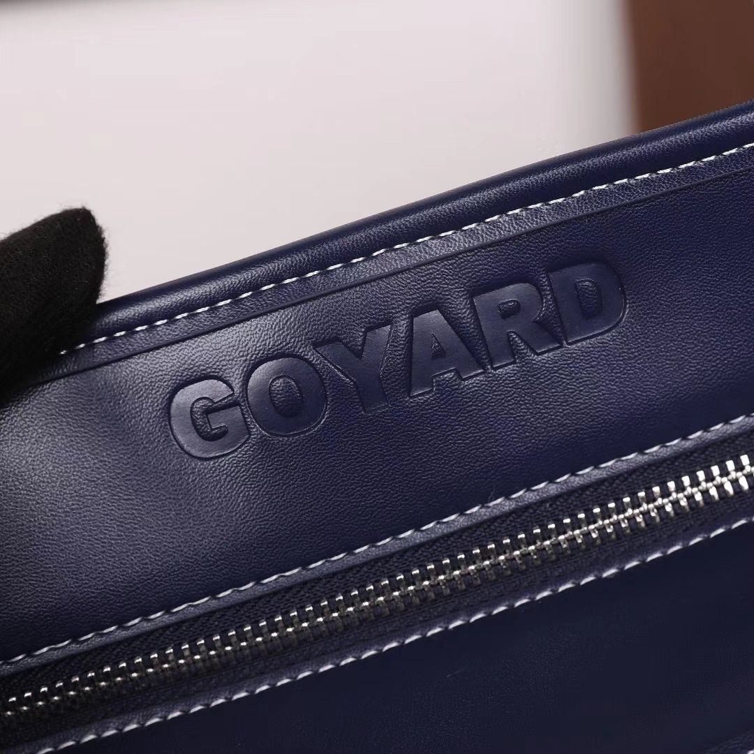 ゴヤールコピー goyard ゴマルキーズ トートバッグ PVC×カーフ マリンブルー ショルダーバッグ ハンドバッグ Goyard2020021 - 商品画像 9