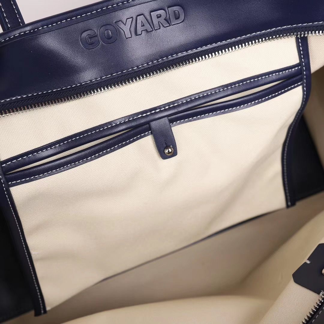ゴヤールコピー goyard ゴマルキーズ トートバッグ PVC×カーフ マリンブルー ショルダーバッグ ハンドバッグ Goyard2020021 - 商品画像 5