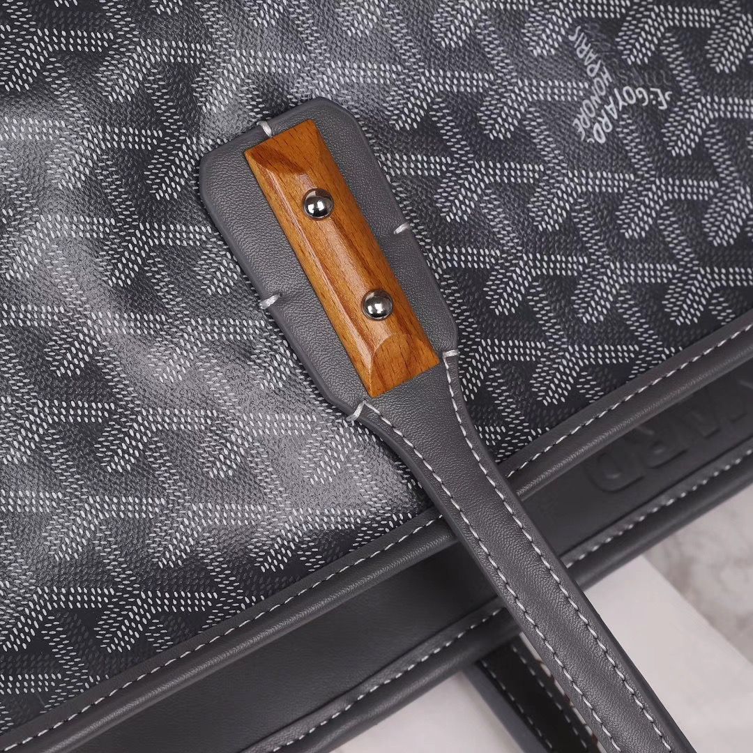 ゴヤールスーパーコピー goyard ゴマルキーズ トートバッグ PVC×カーフ グレー ショルダーバッグ ハンドバッグ Goyard2020022 - 商品画像 1