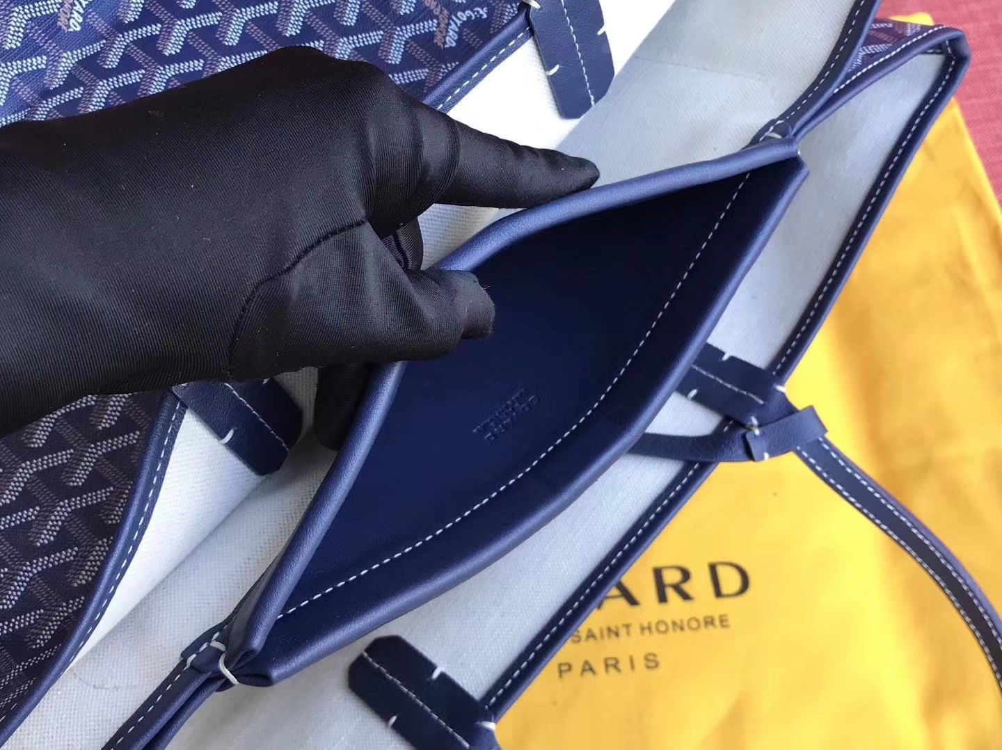 スーパーコピーゴヤール ハンドバッグ ネイビー トートバッグ SAC ISABELLE PM MALINE Goyard2020020 - 商品画像 7