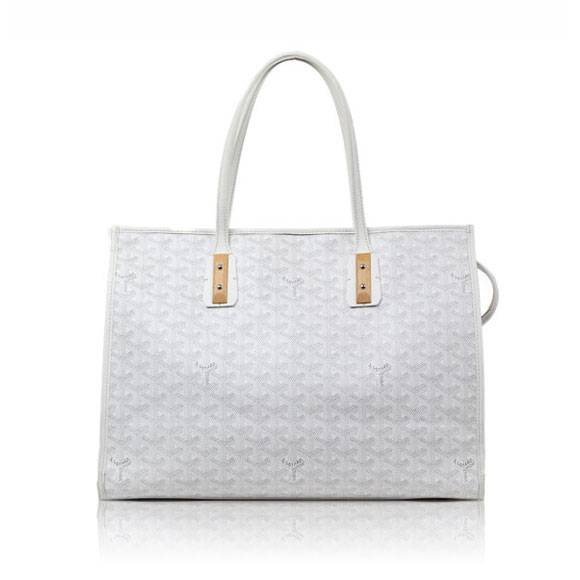 ゴヤールスーパーコピー ゴマルキーズ トートバッグ PVC×カーフ 白 ショルダーバッグ ハンドバッグ Goyard2020025 - 商品画像 3