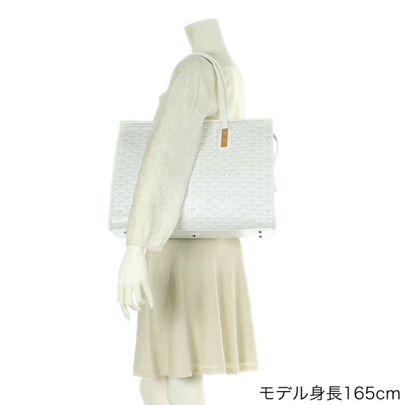 ゴヤールスーパーコピー ゴマルキーズ トートバッグ PVC×カーフ 白 ショルダーバッグ ハンドバッグ Goyard2020025 - 商品画像 5