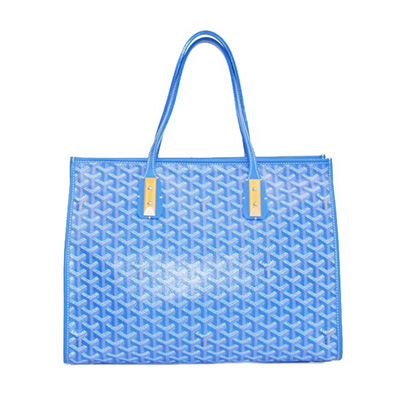 ゴヤールコピー ゴマルキーズ トートバッグ PVC×カーフ ブルー(青) ショルダーバッグ ハンドバッグ Goyard2020027 - 商品画像 6