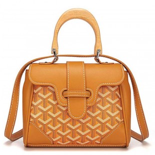 ゴヤールスーパーコピー サイゴン ミニ ハンドバッグ 2WAY ショルダー 黄 レア ヘリンボーン レディース GOYARD SAIGON MINI Goyard2020032 - 商品画像 2