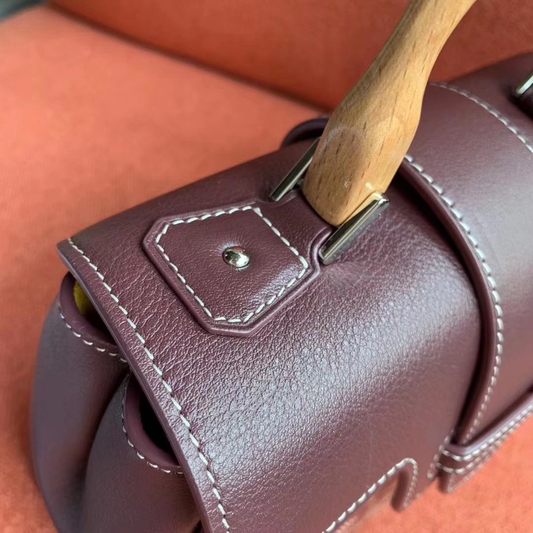 ゴヤールコピー サイゴン ミニ ハンドバッグ 2WAY ショルダー ブルゴーニュ レア ヘリンボーン レディース GOYARD SAIGON MINI Goyard2020031 - 商品画像 1