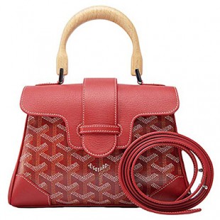 ゴヤールスーパーコピー サイゴン ミニ ハンドバッグ 2WAY ショルダー 赤 レア ヘリンボーン レディース GOYARD SAIGON MINI Goyard2020033 - 商品画像 2