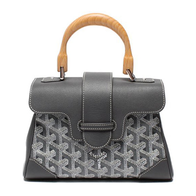 ゴヤール サイゴン ミニ ハンドバッグ 2WAY ショルダー グレー レア ヘリンボーン レディース GOYARD SAIGON MINI Goyard2020034 - 商品画像 8