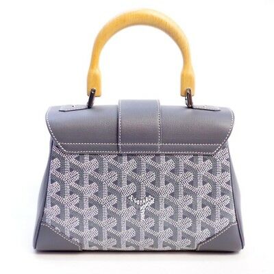 ゴヤール サイゴン ミニ ハンドバッグ 2WAY ショルダー グレー レア ヘリンボーン レディース GOYARD SAIGON MINI Goyard2020034 - 商品画像 4