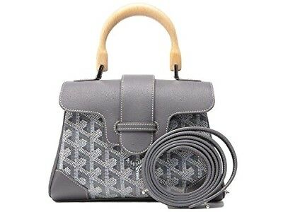 ゴヤール サイゴン ミニ ハンドバッグ 2WAY ショルダー グレー レア ヘリンボーン レディース GOYARD SAIGON MINI Goyard2020034 - 商品画像 6