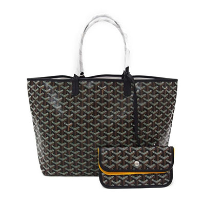 GOYARDスーパーコピー サンルイPM ヘリンボーン柄 トートバッグ キャンバス レザー 綿、麻 ブラック レディース Goyard2020042 - 商品画像 7