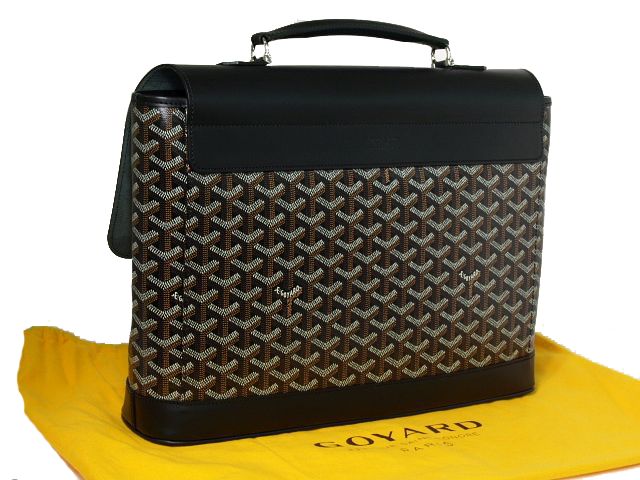 スーパーコピーゴヤール シタダン ビジネスバッグ ブラック/ブラウン PVC/レザー Goyard2020041 - 商品画像 3