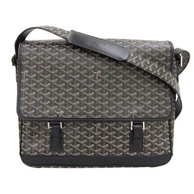 ゴヤールコピー グランブルーGM ショルダーバッグ メッセンジャーバッグ PVC×レザー ブラック 黒 メンズ GOYARD Goyard2020053 - 商品画像 5