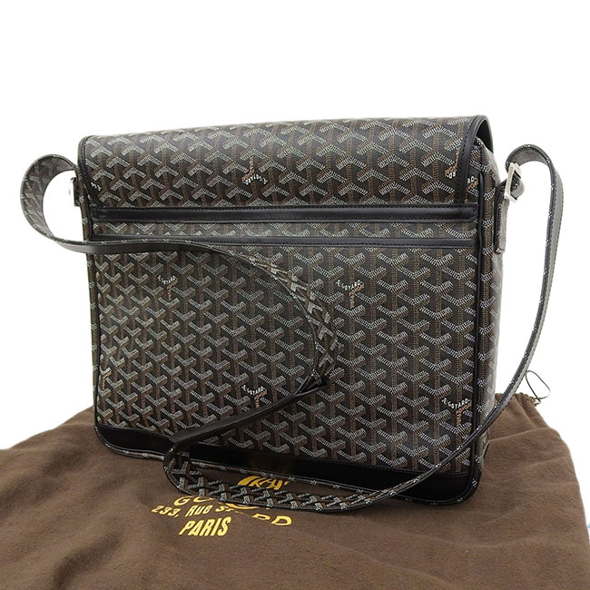 ゴヤールコピー グランブルーGM ショルダーバッグ メッセンジャーバッグ PVC×レザー ブラック 黒 メンズ GOYARD Goyard2020053 - 商品画像 3