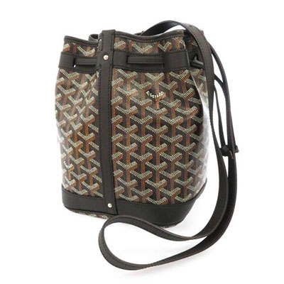 ゴヤール ショルダーバッグ Petit Flot ヘリンボーン GOYARD バッグ 巾着 黒 Goyard2020055 - 商品画像 7