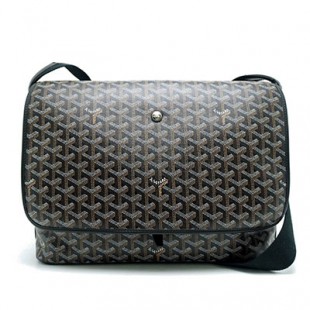ゴヤールコピー カペシアン ショルダーバッグ 斜め掛け ヘリンボーン トワルゴヤール PVC レザー 黒 Goyard2020057 - 商品画像 2