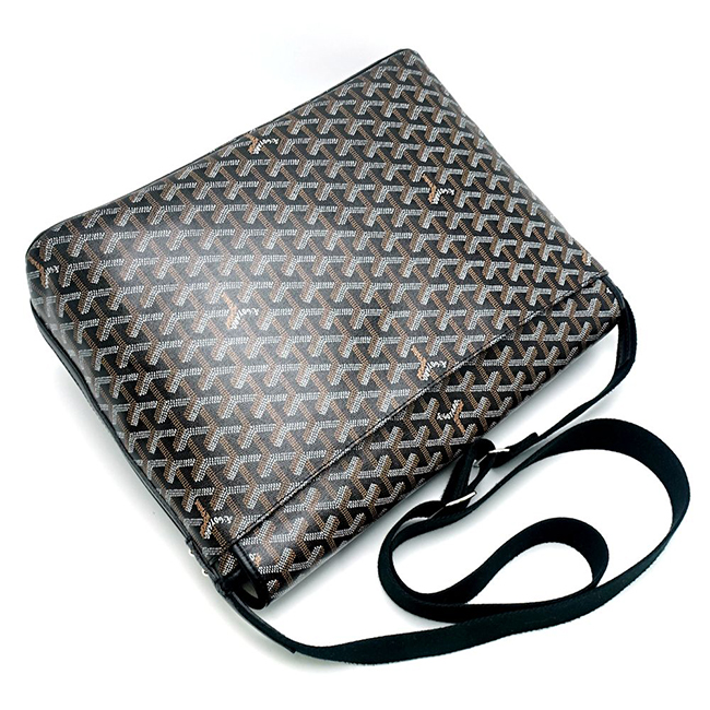 ゴヤールコピー カペシアン ショルダーバッグ 斜め掛け ヘリンボーン トワルゴヤール PVC レザー 黒 Goyard2020057 - 商品画像 7