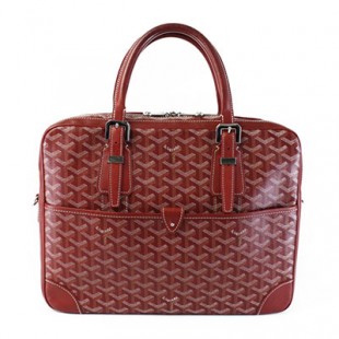 GOYARDスーパーコピー ゴヤール アンバサードMM ビジネスバッグ ブリーフケース 書類かばん 赤 レッド ヘリンボーン Goyard2020059 - 商品画像 2