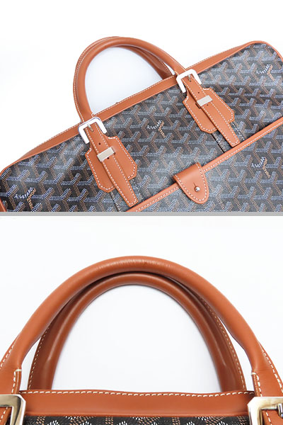 スーパーコピーゴヤール GOYARD アンバサード MM ブリーフケース ビジネスバッグ 書類かばん ブラック ブラウン PVC レザー AMAAMBASS Goyard2020060 - 商品画像 6