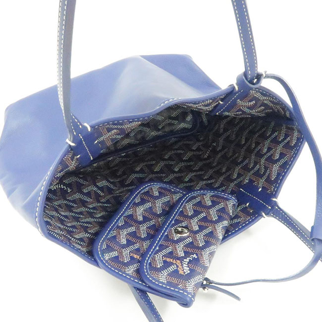 ゴヤールコピー トートバッグ アンジュ ミニ リバーシブル 青 ポーチ付き Goyard2020065 - 商品画像 4