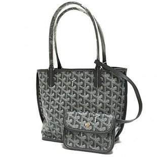 GOYARDスーパーコピー ゴヤール 「アンジュ ミニ」 ANJOU MINI トート バッグ リバーシブル グリス ショッパーリボンのラッピング Goyard2020078 - 商品画像 2