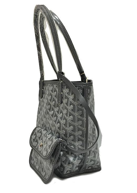 GOYARDスーパーコピー ゴヤール 「アンジュ ミニ」 ANJOU MINI トート バッグ リバーシブル グリス ショッパーリボンのラッピング Goyard2020078 - 商品画像 4