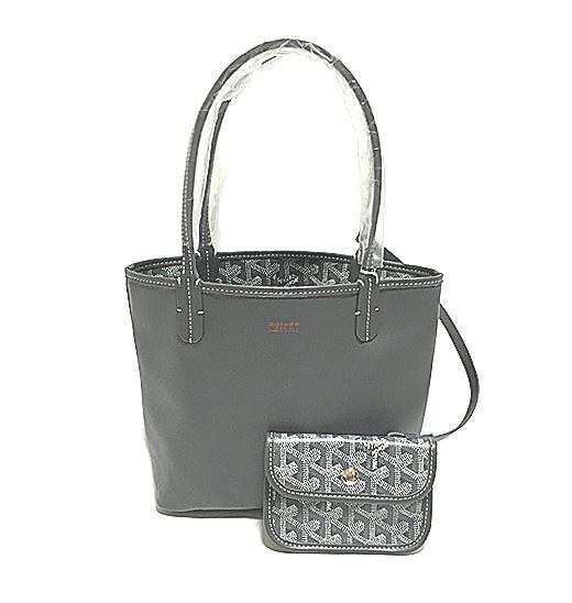 GOYARDスーパーコピー ゴヤール 「アンジュ ミニ」 ANJOU MINI トート バッグ リバーシブル グリス ショッパーリボンのラッピング Goyard2020078 - 商品画像 8