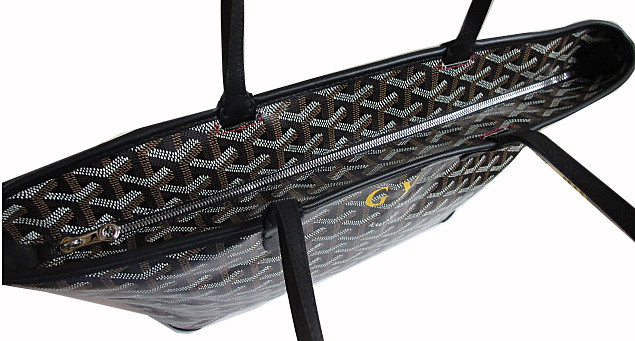 GOYARDコピー ゴヤール アルトワ PM 黒 GYイエロー マーカージュ入り トートバッグ ショッパーリボンのラッピング Goyard2020084 - 商品画像 6