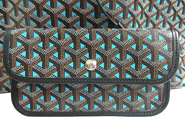 GOYARD ゴヤールコピー サンルイ クレールヴォア PM SAC SAINT LOUIS CLAIRE VOIE ブルーターコイズ 水色 黒 Turquoise ショッパー リボン ラッピング Goyard2020087 - 商品画像 1