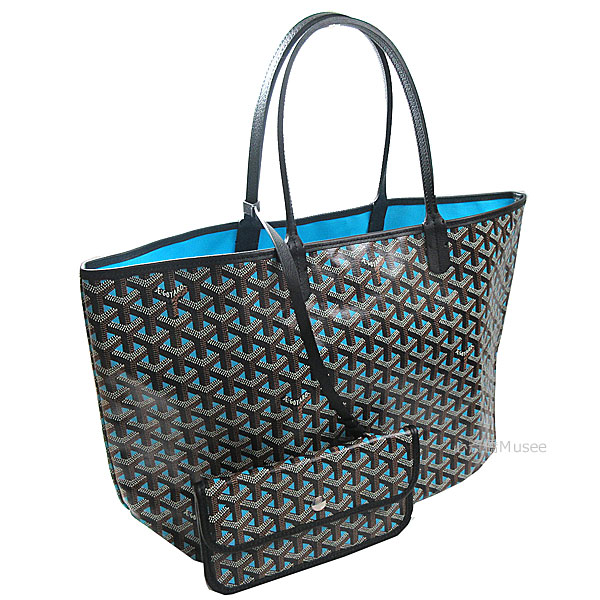 GOYARD ゴヤールコピー サンルイ クレールヴォア PM SAC SAINT LOUIS CLAIRE VOIE ブルーターコイズ 水色 黒 Turquoise ショッパー リボン ラッピング Goyard2020087 - 商品画像 3