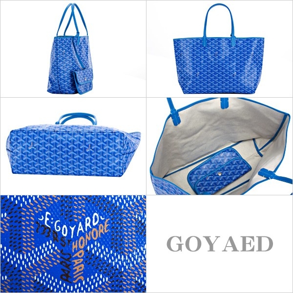 ゴヤールスーパーコピーバッグ トートバッグ メンズ レディース ブルー BLUE サンルイPM geya2208 - 商品画像 2