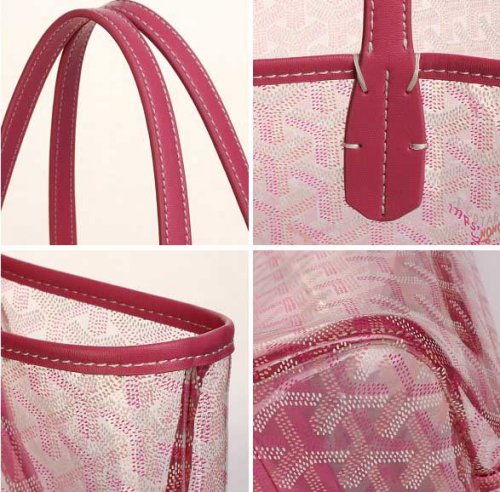 ゴヤールスーパーコピーサンルイ 濃いピンクGM/ゴヤール GOYARD サンルイ 人気が高い 人気バッグ☆透明 geya50013 - 商品画像 3