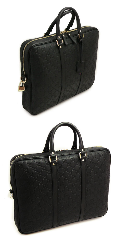 グッチブランドスーパーコピー ビジネスバッグ GUCCI ブリーフケース メンズ GG柄レザー/グッチ シマ ブラック 201480 BNX1G 1000 - 商品画像 2