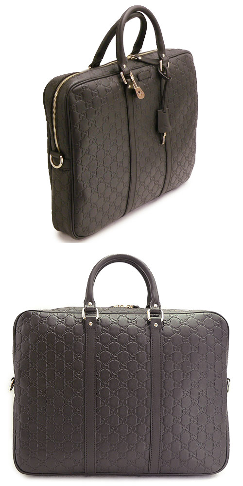 グッチバッグスーパーコピー ビジネスバッグ GUCCI ブリーフケース メンズ GG柄レザー/グッチ シマ ダークブラウン 201480 BNX1G 2145 - 商品画像 2