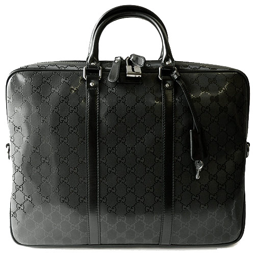 グッチバッグスーパーコピー GUCCI ビジネスバッグ/ブリーフケース GG柄 IMPRIMEE PVC /GGインプリメ ブラック 201480 FU49R 1000 - 商品画像 7