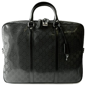 グッチバッグスーパーコピー GUCCI ビジネスバッグ/ブリーフケース GG柄 IMPRIMEE PVC /GGインプリメ ブラック 201480 FU49R 1000 - 商品画像 4