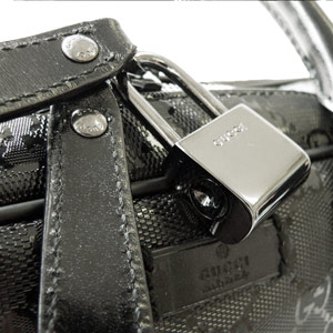 グッチバッグスーパーコピー GUCCI ビジネスバッグ/ブリーフケース GG柄 IMPRIMEE PVC /GGインプリメ ブラック 201480 FU49R 1000 - 商品画像 6