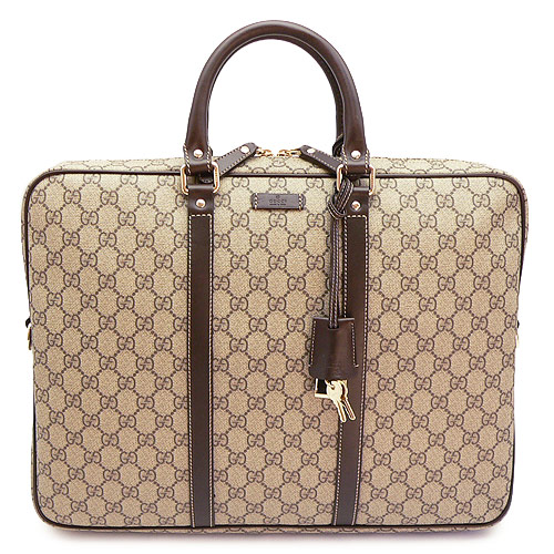 グッチコピーブランド ビジネスバッグ GUCCI ブリーフケース GGプラス GG柄 ベージュ×ネイビー 201480 KGDHN 4075 - 商品画像 3